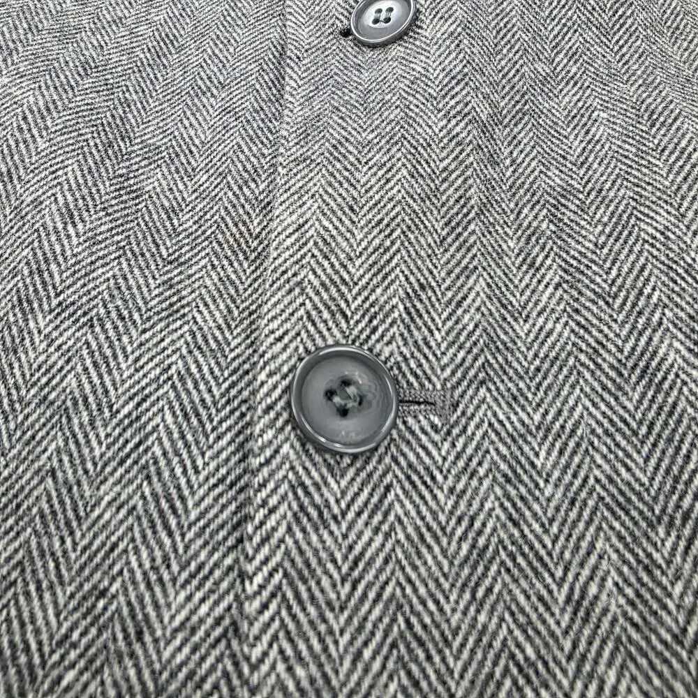 Gianfranco Ruffini Blazer Mens 42R Gray Herringbone Camel Hair Blend Italy Made - Picture 11 of 16